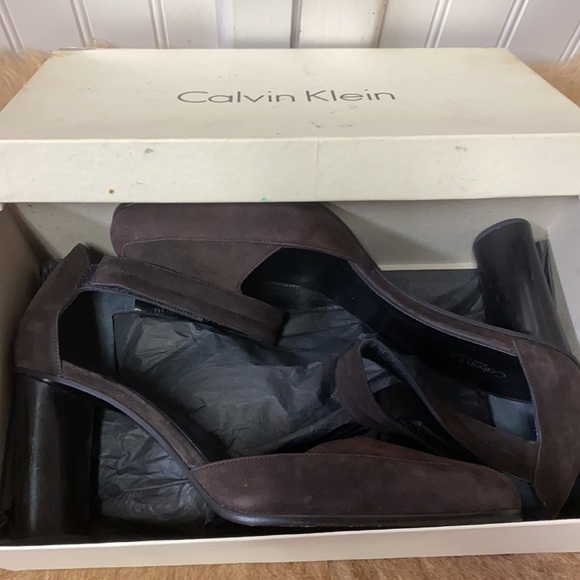 80s Calvin Klein Heels Shoes 9.5 Made in Italy - Picture 8 of 11